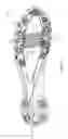 Fig. 10 - Sole structure for an article of footwear having a nonlinear bending stiffness with compression grooves and descending ribs