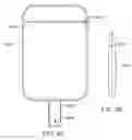 Fig. 44 - Luggage system employing a telescopically-extendable handle and rechargeable power supply assembly