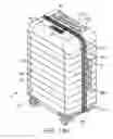 Fig. 57 - Luggage system employing a telescopically-extendable handle and rechargeable power supply assembly