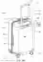 Fig. 84 - Luggage system employing a telescopically-extendable handle and rechargeable power supply assembly
