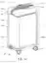 Fig. 02 - Hard-shell luggage system having a telescopically-extendible handle and rechargeable battery supply assembly, and a compression-pad subsystem and a laundry bag subsystem