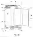 Fig. 16 - Hard-shell luggage system having a telescopically-extendible handle and rechargeable battery supply assembly, and a compression-pad subsystem and a laundry bag subsystem