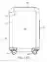 Fig. 50 - Hard-shell luggage system having a telescopically-extendible handle and rechargeable battery supply assembly, and a compression-pad subsystem and a laundry bag subsystem