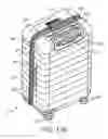 Fig. 58 - Hard-shell luggage system having a telescopically-extendible handle and rechargeable battery supply assembly, and a compression-pad subsystem and a laundry bag subsystem