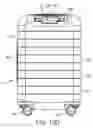 Fig. 60 - Hard-shell luggage system having a telescopically-extendible handle and rechargeable battery supply assembly, and a compression-pad subsystem and a laundry bag subsystem
