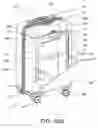 Fig. 91 - Hard-shell luggage system having a telescopically-extendible handle and rechargeable battery supply assembly, and a compression-pad subsystem and a laundry bag subsystem