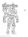 Fig. 01 - Action character models and accessories with movable parts