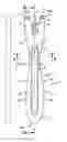 Fig. 01 - Razor handle comprising an insert freely movable within a cavity and razor comprising such a razor handle