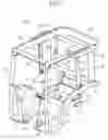 Fig. 08 - Work vehicle with accommodation for air conditioner in rear beam of cabin frame