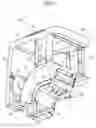 Fig. 09 - Work vehicle with accommodation for air conditioner in rear beam of cabin frame