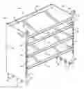 Fig. 01 - Shelving unit with adjustable shelf