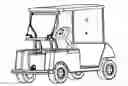 Fig. 01 - Apparatus for holding an electronic device on a golf cart