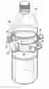 Fig. 01 - Elastomeric band for removably attaching a bottle to a vertical surface