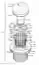 Fig. 01 - Removable hinged strainer for a pop-up drain assembly