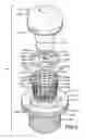 Fig. 06 - Removable hinged strainer for a pop-up drain assembly