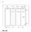Fig. 04 - Folding doors with receiving channel and locking clip