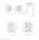 Fig. 05 - Polycrystalline diamond percussion drill bits using low thrust and torque and incorporating PCD chisel type inserts, or combination of PCD chisel type inserts with PCD conical inserts, for application with small diameter drill bits