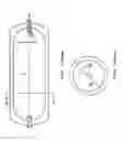Fig. 02 - Bracketed support for a double walled cryogenic storage vessel