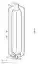 Fig. 08 - Bracketed support for a double walled cryogenic storage vessel