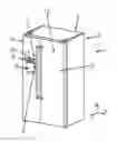 Fig. 01 - Domestic refrigerator with a dispensing unit with two closure elements on a discharge channel