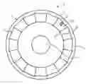 Fig. 01 - Turbine engine assembly for measuring the vibrations to which a rotating blade is subjected