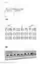 Fig. 03 - Display device for practice of keyboard instrument diagrammed with black keys as markers