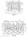 Fig. 10 - MOS transistor structure and method of forming the structure with vertically and horizontally-elongated metal contacts