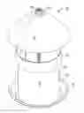 Fig. 01 - Pivotal cover assembly for a poultry drinker