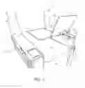 Fig. 02 - Integral tray table personal electronic device holder and tray table