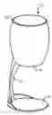 Fig. 01 - Stemmed glass and stemmed glass set