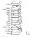Fig. 01 - Strain sensing element, having a first and second magnetic layer and a third layer that is antiferrimagnetic