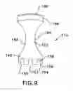 Fig. 08 - Integrated cutting guide and surgical saw blade assembly, the cutting guide including a moveable head that constrains the movement of the blade assembly