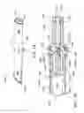 Fig. 16 - Integrated cutting guide and surgical saw blade assembly, the cutting guide including a moveable head that constrains the movement of the blade assembly