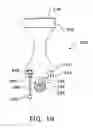 Fig. 19 - Integrated cutting guide and surgical saw blade assembly, the cutting guide including a moveable head that constrains the movement of the blade assembly