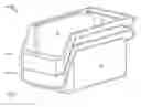 Fig. 01 - Hanging, stackable and nestable industrial bin