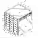 Fig. 01 - Shipping container having drawers with lockable latch assemblies