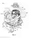 Fig. 22 - Small air-cooled engine assembly with dry sump lubrication system