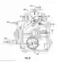 Fig. 24 - Small air-cooled engine assembly with dry sump lubrication system