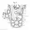 Fig. 03 - Engine assembly with an engine cover or housing comprising a boss