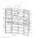 Fig. 01 - Three section refrigerator with two freezer compartments