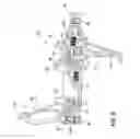 Fig. 06 - Firearm trigger group module with pivoting element non-coaxial to assembly pin and method of installing a trigger group module