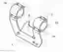 Fig. 01 - Cartridge Deflector and Scope Mount for Top Ejection Rifles