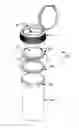 Fig. 01 - Magnifying bottle assembly with improved sealing capability