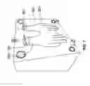 Fig. 08 - Ergonomic, anatomically-shaped, textured palmar surfaced glove with a comb-like, raised nodule palm-pattern for grooming and bathing domesticated animals