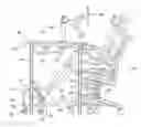 Fig. 01 - Portable work support and keyboard/mouse tray and work station and tethered chair