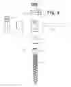 Fig. 04 - Polyaxial bone anchor with polymer sleeve