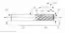 Fig. 01 - Cemented carbide corner radius end mill with continuously curved rake ridge and helical flute design