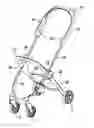 Fig. 01 - Compact folding baby stroller