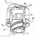 Fig. 01 - Pouring closure for the neck of a canister or any container for controlled multi-sided pouring