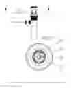 Fig. 05 - Cats eye restricted actuator with a bihemispherical seal actuating a plunger guided by a removable threaded basket guide.